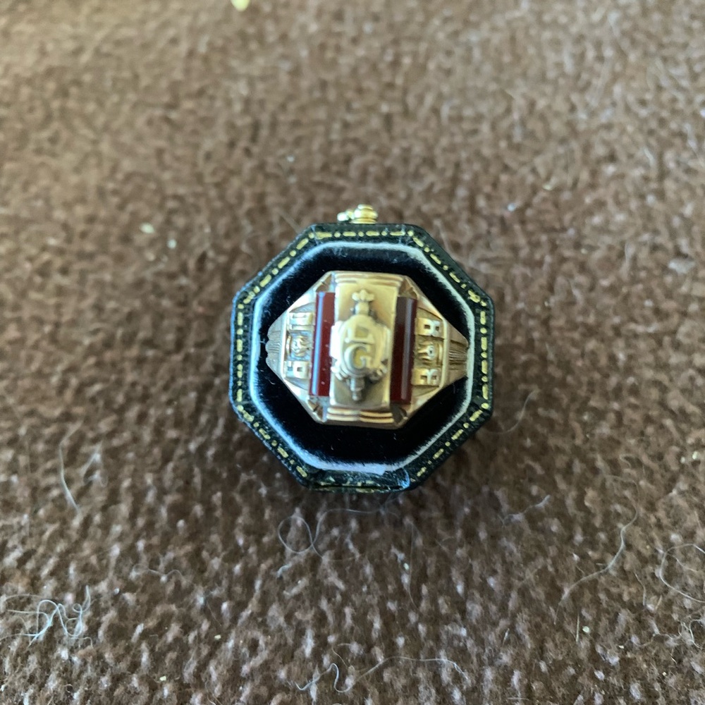 Vintage 1938 Josten Dura Tone Class Ring